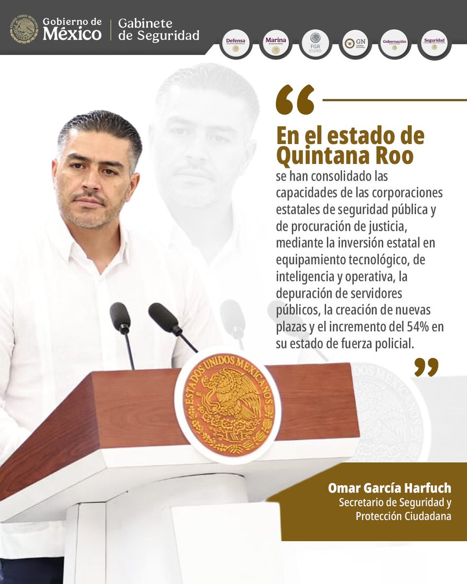 Gabinete de Seguridad de México tweet media