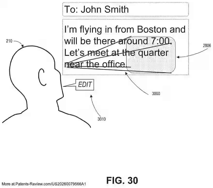 PatentPulse's tweet image. 📢 New patent application alert: "MULTIMODAL TASK EXECUTION AND TEXT EDITING FOR A WEARABLE SYSTEM" by #MagicLeap!
Document No: #US20260079566A1

This patent application explores how #WearableTech can utilize multiple inputs like gestures, eye gaze, and voice to execute commands