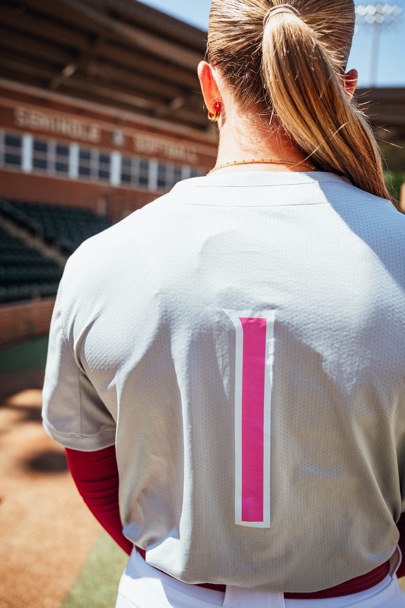 FSU_Softball's tweet photo. Paint it Pink unis🔥🔥🔥

The uniforms can also be yours as we once again hold an auction for the jerseys with all proceeds going to the Walker Breast Program at TMH🩷

🔗 https://t.co/IhtdinkwTz

#Team43 | @TMHFORLIFE https://t.co/nIle2xghZU