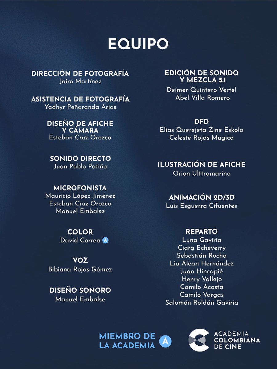 Academia Colombiana de Cine tweet media