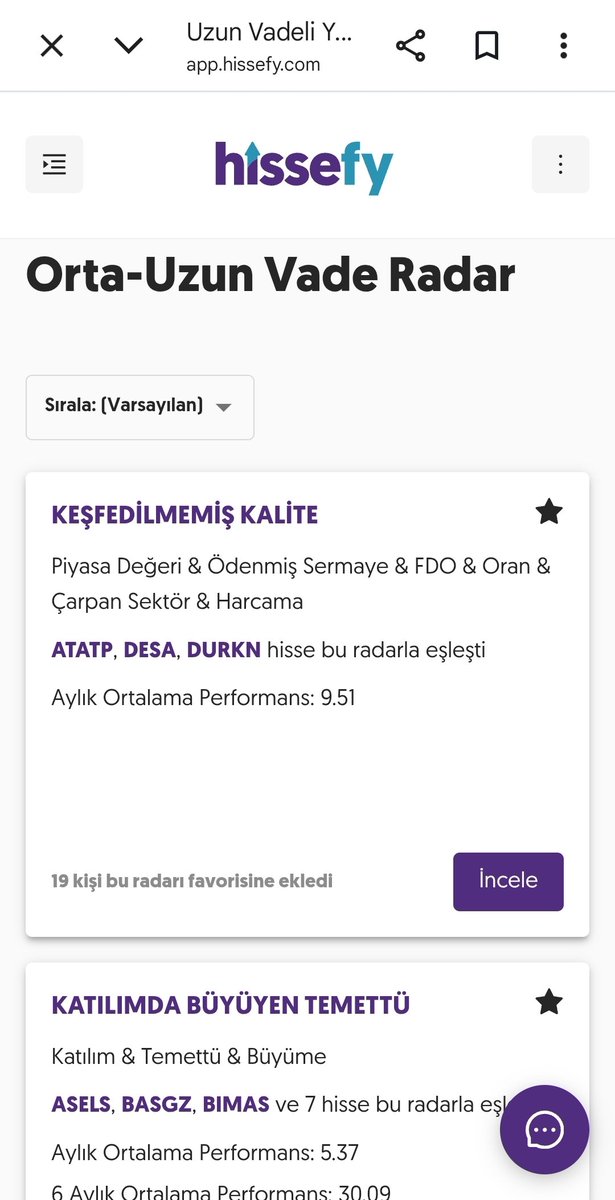 hissediyoruz's tweet photo. 📊 Uzun Vade Radarlar

Dostlar, uzun vadede sağlam şirket bulmak kolay değil biliyorsunuz.

O yüzden Hissefy’de 9 farklı radar var:
kârlılık, büyüme, borçluluk… hepsi birlikte bakıyor.

Yani tek bir veriye değil, bütün resme bakıyoruz.

https://t.co/3r8c3k5MlG⁠

Siz uzun vadede en çok hangi sektöre güveniyorsunuz?

#Hissefy #hisse #borsa #sasa #hekts #isctr #akbnk