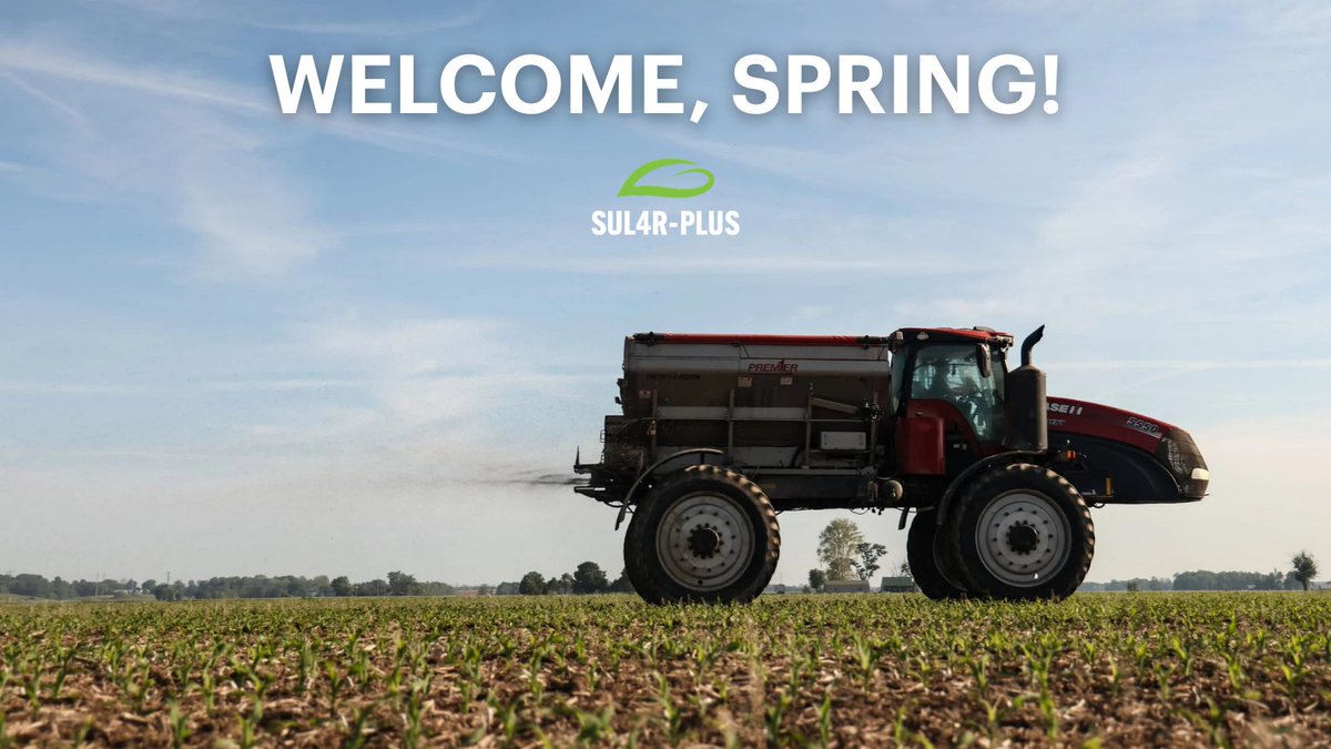 sul4rplus's tweet photo. Happy #FirstDayofSpring from SUL4R-PLUS! Here’s to fresh starts, healthy soils &amp; a strong season ahead for every grower &amp; retailer. Let’s grow something great together. #SUL4RPLUS #Plant2026 https://t.co/Ms8AYFK15z