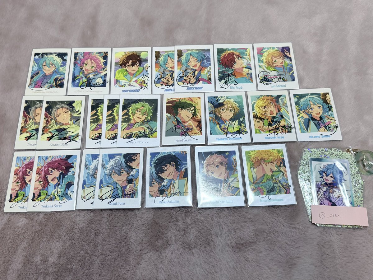 _XTRX_'s tweet photo. 【交換】あんスタ 展示会 ぱしゃっつ 10周年

譲→渉、桃李、千秋、奏汰、一彩、藍良、凪砂、☆日和、敬人、友也、なずな、創、司、☆泉、☆凛月、嵐、宙
求→☆零、ジュイス、ライカ

22日池袋手渡し希望
☆は☆同士のみ
検索からのお声掛けもお待ちしております https://t.co/NAyTvpVXLT