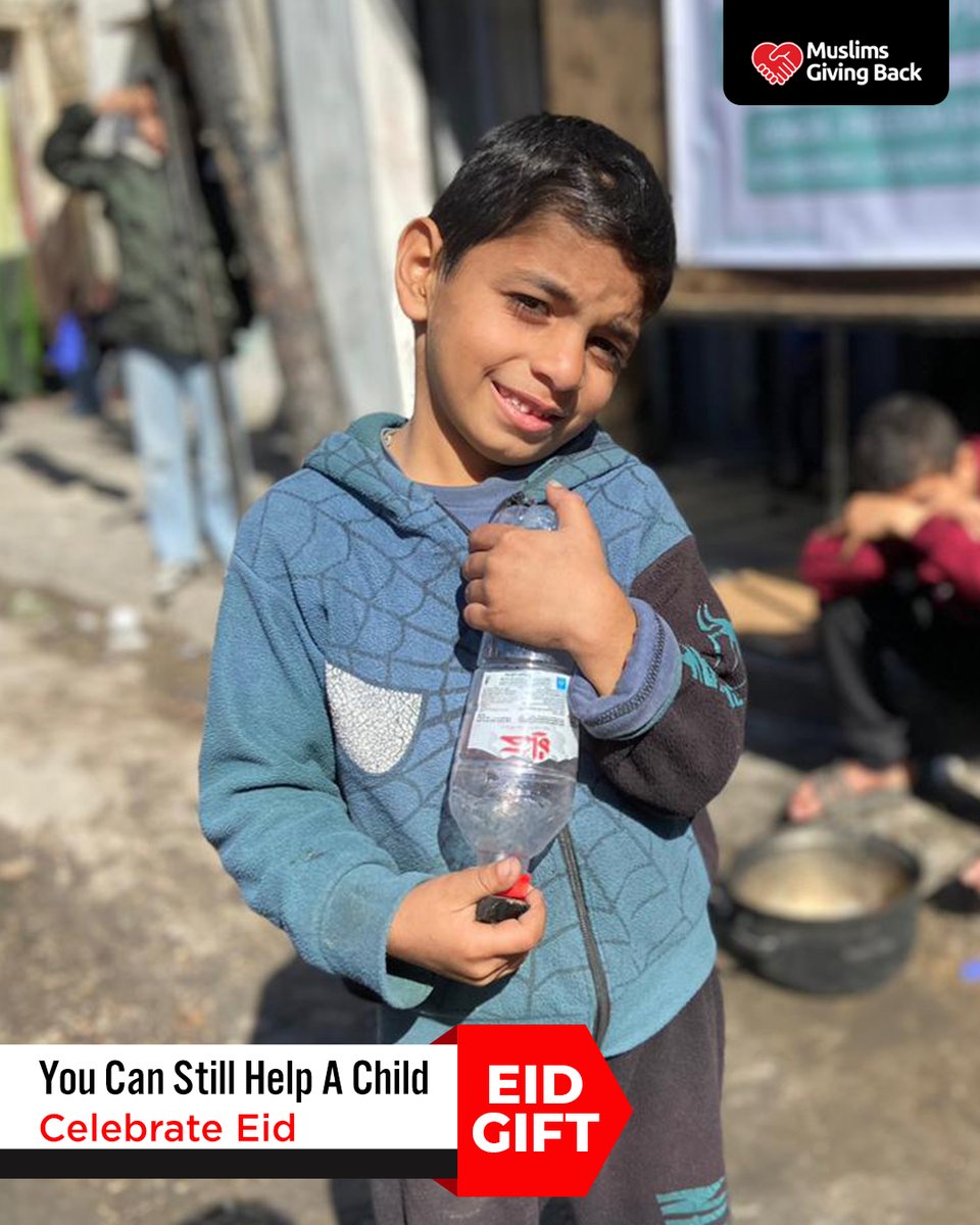 MuslimsGivingNY's tweet photo. Eid is here, and for many children, joy still depends on the kindness of others.

There’s still time to make their day special.

Your gift can bring new clothes, warm meals, &amp; a reason to smile.

Don’t let them miss out on the happiness of Eid.

Give  at: https://t.co/MpUsiPWuhK https://t.co/TfVFMXCmux
