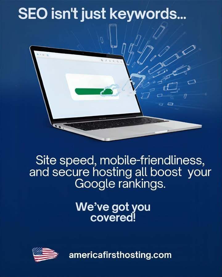 af_hosting's tweet photo. SEO isn’t just keywords—site speed, mobile-friendliness, and secure hosting all boost your Google ranking. We’ve got you covered!🎯

#SEO #WebHosting #BusinessGrowth #americafirsthosting #webhosting #securehosting https://t.co/KdXbkgOk7b