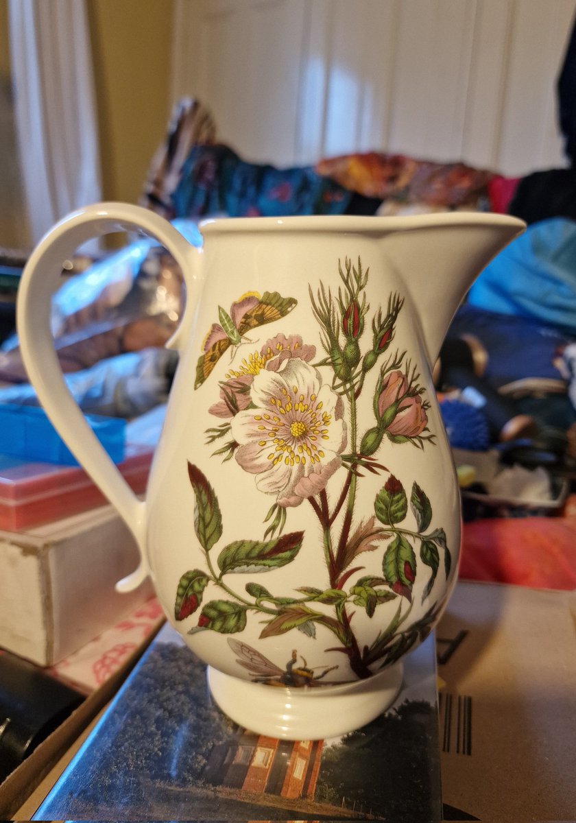 todbooklady's tweet image. #CharityShopFinds Nice Portmeirion jug, found in a Colne charity shop 😊