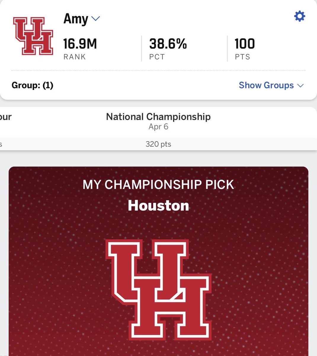Ch3420's tweet photo. Just asked the wife why she picked Houston for the March Madness tournament. Her exact words were “because @JJWatt  played for the Houston Texans” 🤷‍♂️ https://t.co/x7twNpnv7S