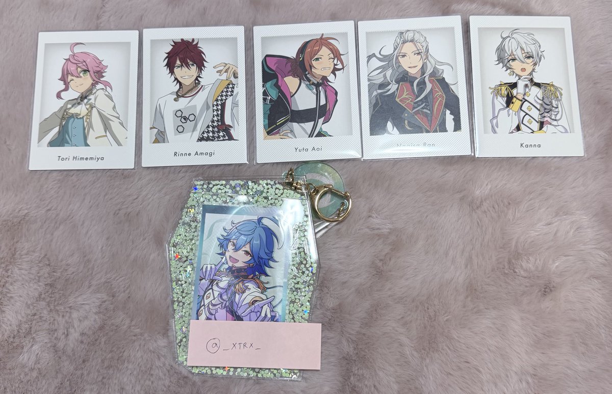 _XTRX_'s tweet photo. 【交換】あんスタ 特典 展示会 ぱしゃっつ 10周年

譲→ゆうた、凪砂、カンナ、桃李、☆燐音
求→☆零、ジュイス、ライカ

22日池袋手渡し希望
☆は☆同士のみ
検索からのお声掛けもお待ちしております https://t.co/2GARwlRjBc