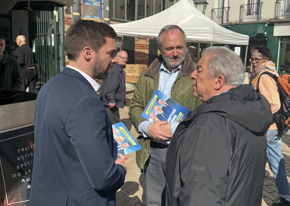 JulienOdoul's tweet photo. J’étais ce matin sur le marché de Sens pour participer à la dernière journée de campagne de la liste du @RNational_off menée par @LudovicMassard. Bravo aux colistiers engagés depuis des mois !
🗳️Dimanche, votez pour remettre Sens en ordre !
#Municipales2026
#DimancheJeVoteRN https://t.co/gwdiWm31sT