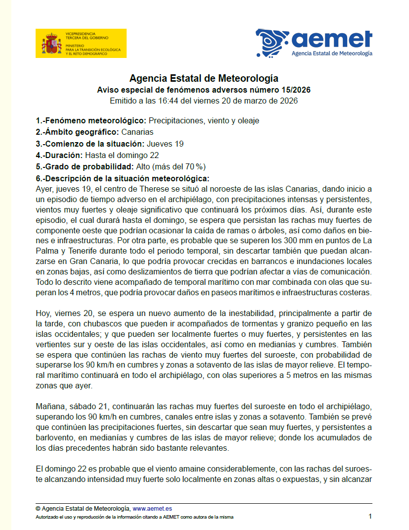 AEMET Canarias tweet media
