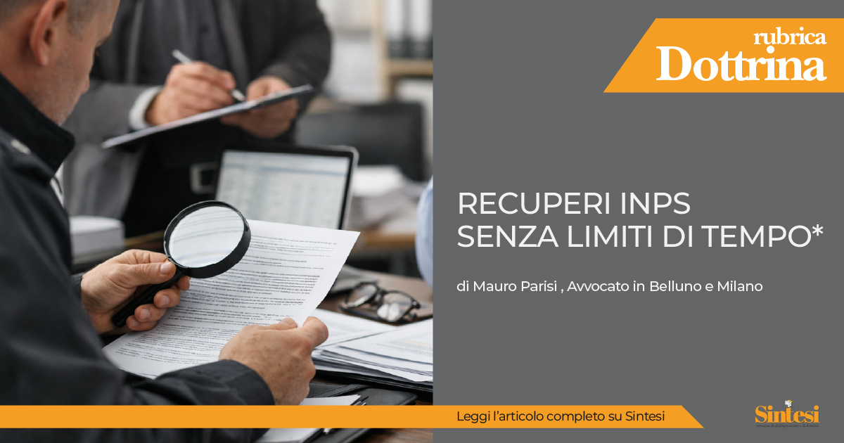 💬 Recuperi INPS senza limiti di tempo: sta cambiando qualcosa?
 🔗consulentidellavoro.mi.it/estratti-rivis…

#INPS #Prescrizione