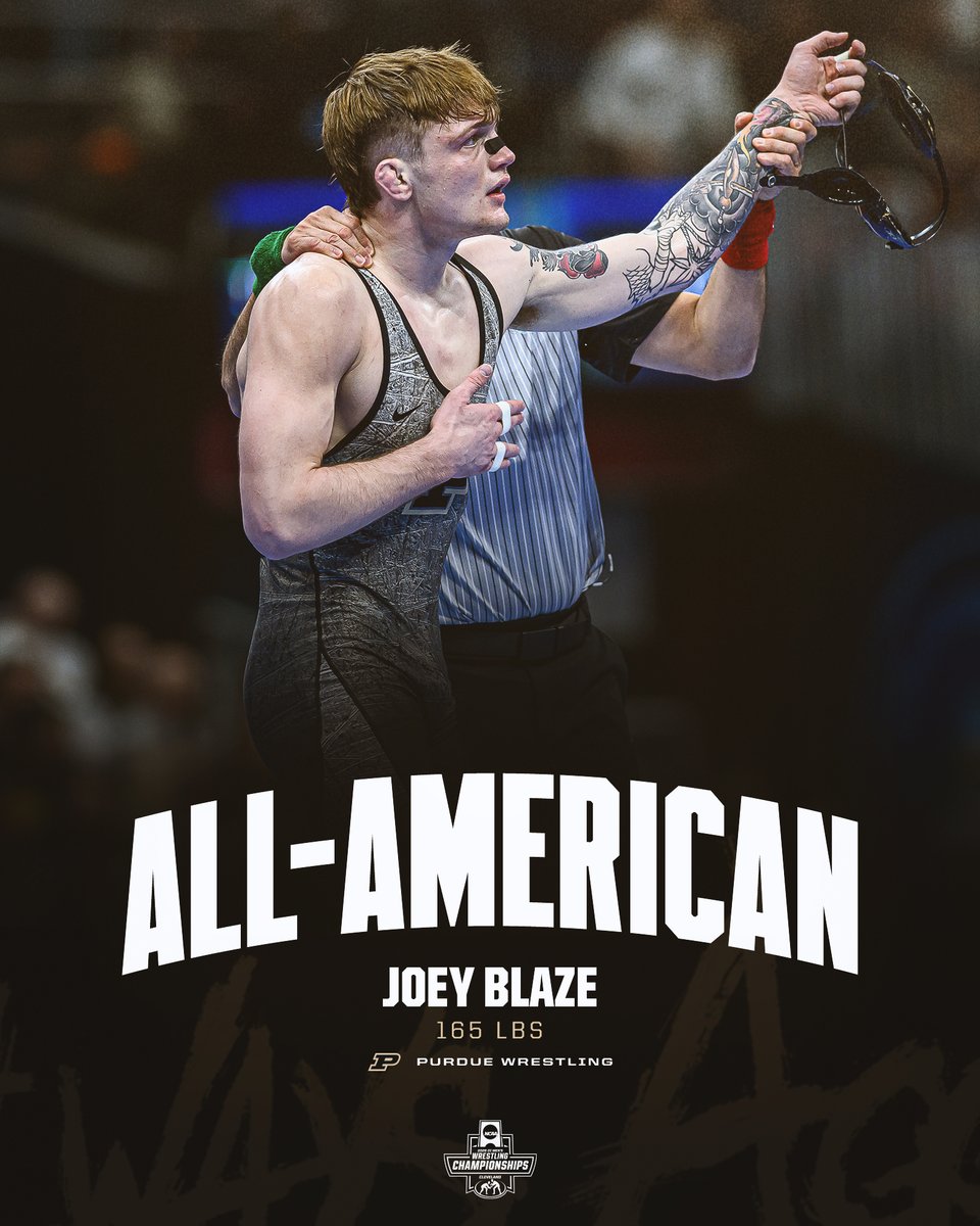 🔥🇺🇸🇺🇸🔥 Joey Blaze, officially a 2x All-American!!!

The Boilermaker is headed to the national semifinals for the second straight season!