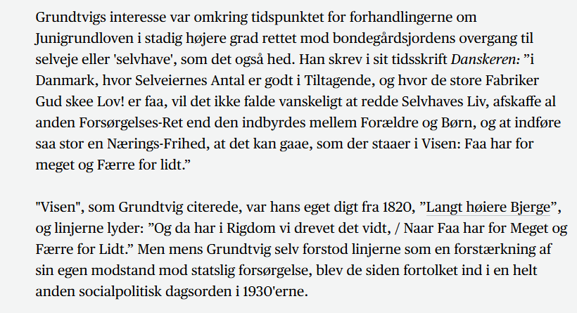 NSvejgaard's tweet photo. @kurrild @runegreyskull Grundtvig så næringsfriheden - altså den fri konkurrence uden tung regulering og omfordeling - som kernen i social retfærdighed. Grundtvig var klog. https://t.co/XfgNGgj7QO