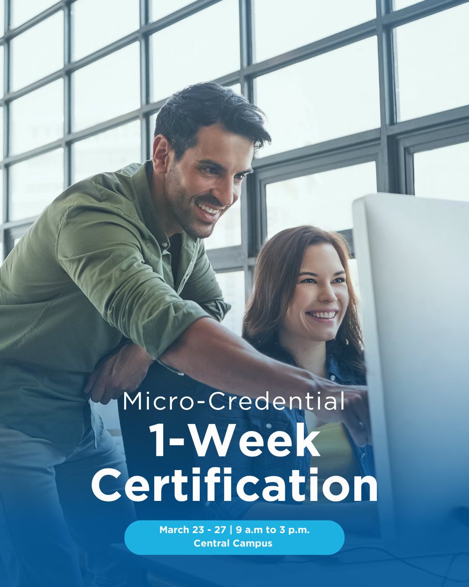BrowardCollege's tweet image. Get career-ready during Certification Week (March 23–27) 💼

AI • Healthcare • Lean Six Sigma • Mini MBA • Project Mgmt

📍 Davie Campus
 🕘 9AM–3PM

Register now: eventbrite.com/e/certificatio… 

#Upskill #CareerReady