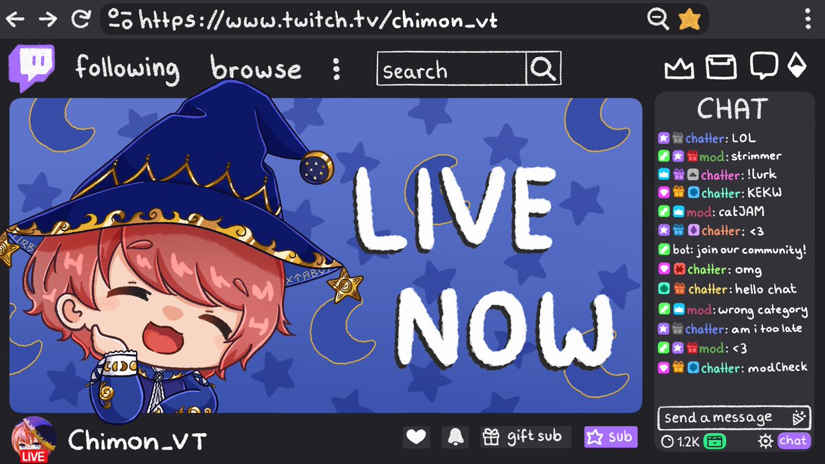 Chimon_VT 🪄⏳🌘 Archmage of Time Vtuber tweet media