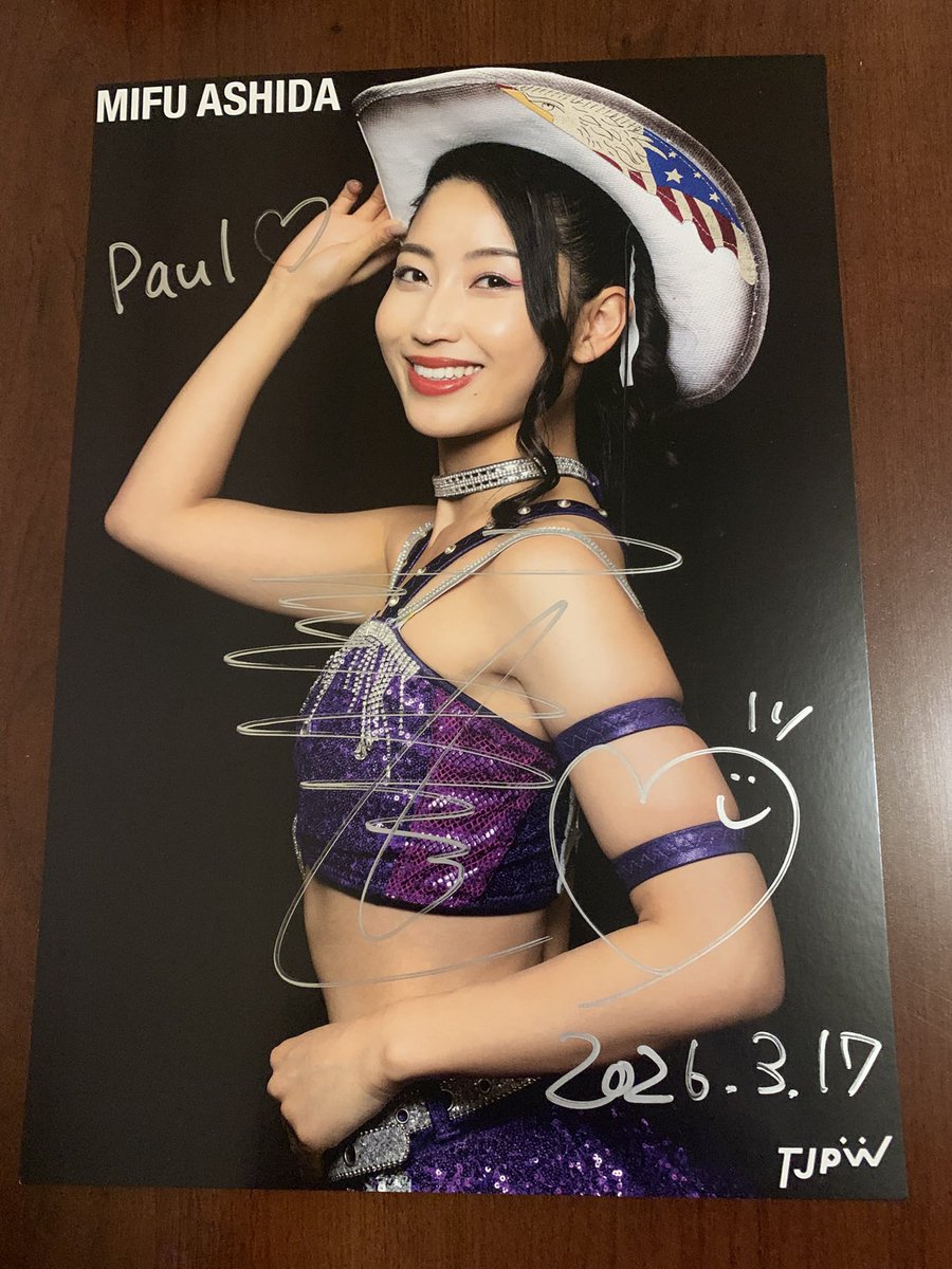 CrowStorm_93's tweet photo. When @ashida_mifu was part of Texas Stampede, that was the final decision to go there. I was happy to meet her. Hope you’re having fun in Texas.

#芦田美歩
#tjpw
#tjpwUSA https://t.co/Z4OabVXnTD
