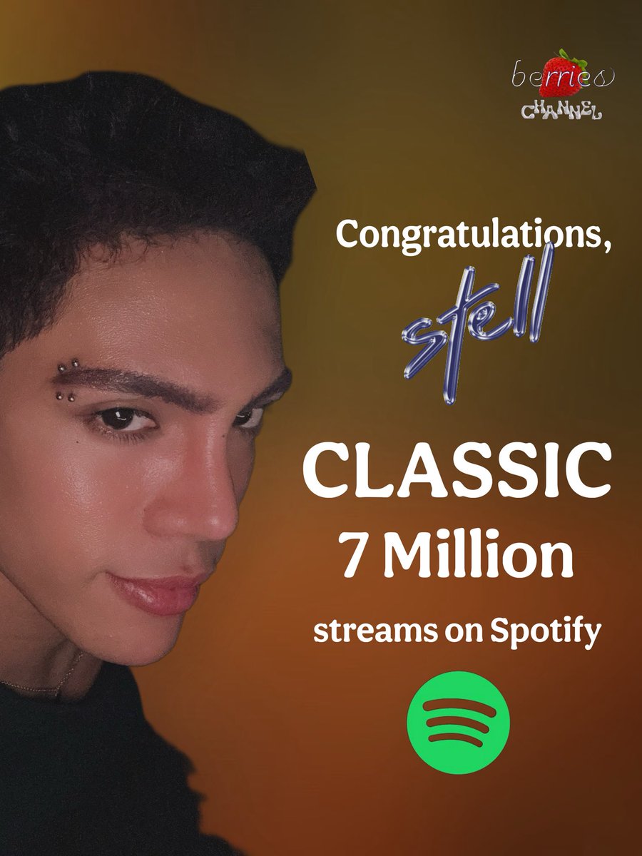 7 Million.
Classic.  
Stell.  
Iconic.  
💙

yes, that’s the tweet! 🔥🍓✨

stream some more:
🎧stationhead.com/c/berries

#Stell #StellRoomEP