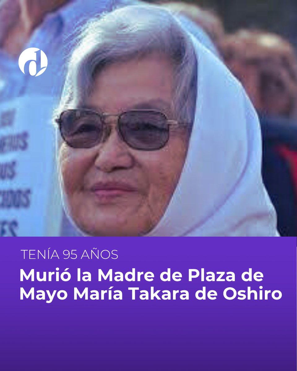 martinatalia22's tweet photo. QEPD
María Takara de Oshiro murió a sus 95 años tras buscar por 50 años Memoria, Verdad y Justicia para su hijo, Jorge Eduardo Oshiro, quien aún permanece desaparecido. https://t.co/oDhiQ1wYlH