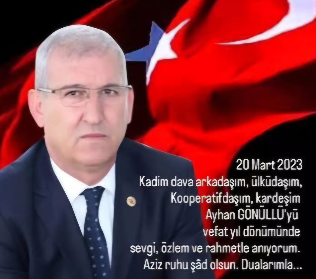 Aziz ruhu şâd olsun. 
#AyhanGönüllü