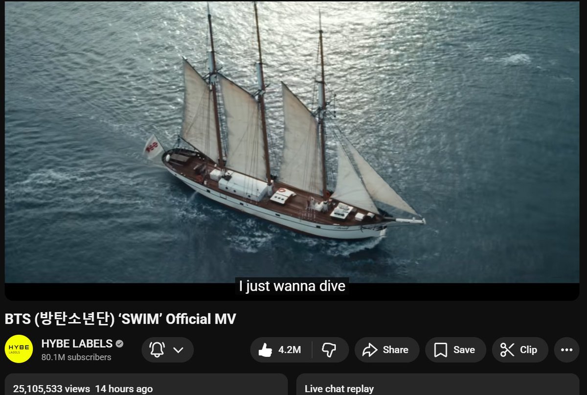 MV SWIM มียอดทะลุ 25 ล้านวิวในเวลา 14 ชม.หลังจากปล่อยเพลง!! 

ไปกันต่อที่ 30 ล้านจ้าพี่ๆอามี่ swimmm 🏊🏻‍♀️🔥

#มาสเตอร์เชฟอาร์มี่