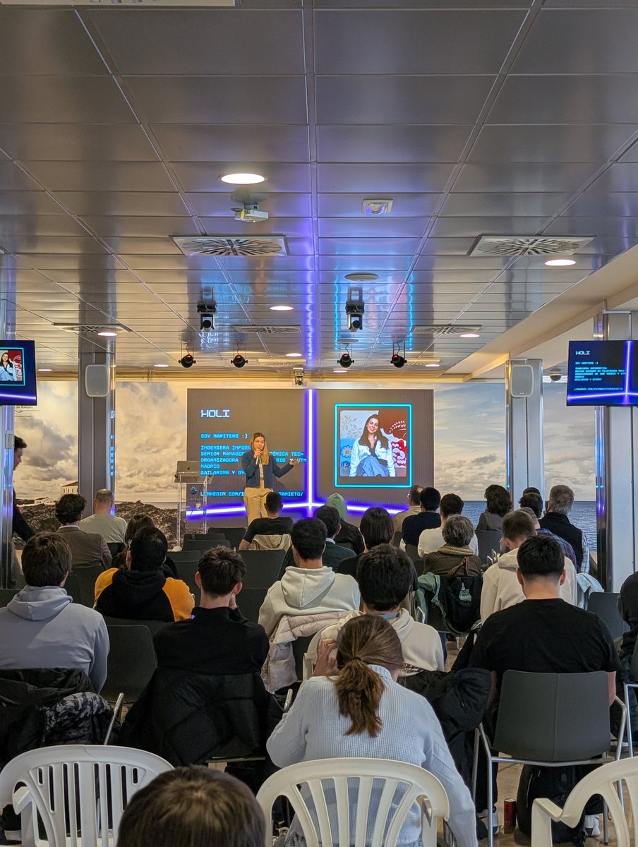 GDGMenorca's tweet photo. @_mtnieto arranca después del descanso en el #STEMTalksMenorca2026

En directe a:
https://t.co/GcSfhTkI3p https://t.co/90lG3iLdVX