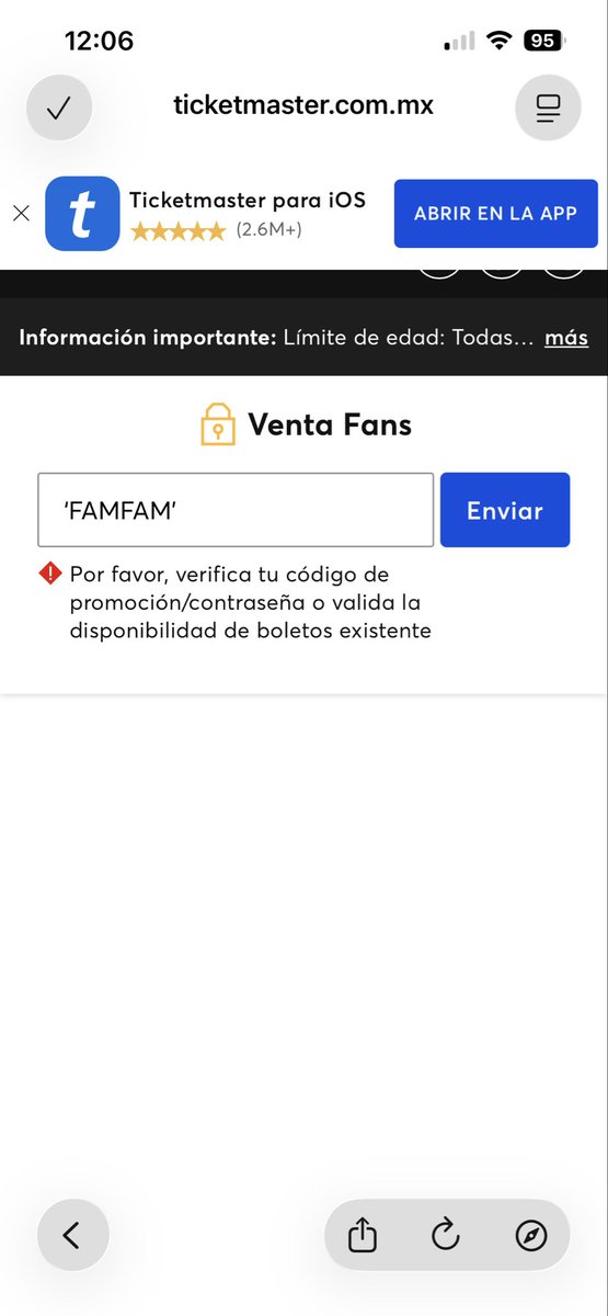 diiegolon's tweet photo. @truemenotme Según la App es FAM FAM pero no jala https://t.co/LWyyam5dGa