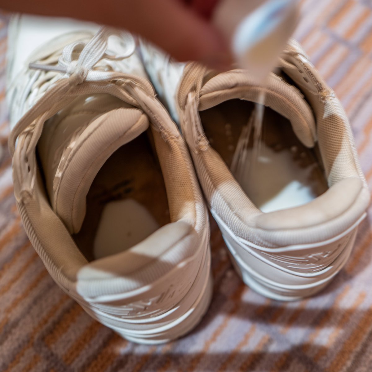 serenex_uk's tweet image. 被教练嫌弃LV球鞋臭臭的～

被要求倒上甜牛奶换换味道～

光脚穿着健身味道会怎么样呢～

#LV #路易威登 #Trainer #小白鞋 #球鞋 #运动鞋 #棉袜 #白袜 #惩罚 #反差 #毁鞋 #玩鞋 #虐鞋 #白富美 #富家女 #羞辱 #羞耻 #WAM #Wet #Messy