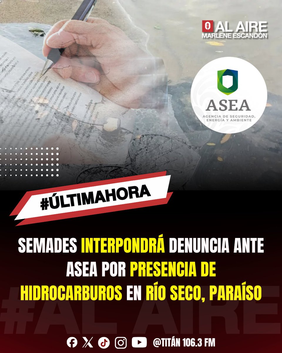 Mar_Escandon's tweet photo. 🔴⚪️ #ÚltimaHora 🌿⚖️ | La #SEMADES presentará hoy una denuncia ante la Agencia de Seguridad, Energía y Ambiente (ASEA) contra quien resulte responsable por presuntos daños ecológicos relacionados con trabajos en la #RefineríaOlmeca en #DosBocas.
El anuncio lo realizó el subsecretario Gary Leonardo Arjona.
#Alaire #AlaireconMarleneEscandón 🌎