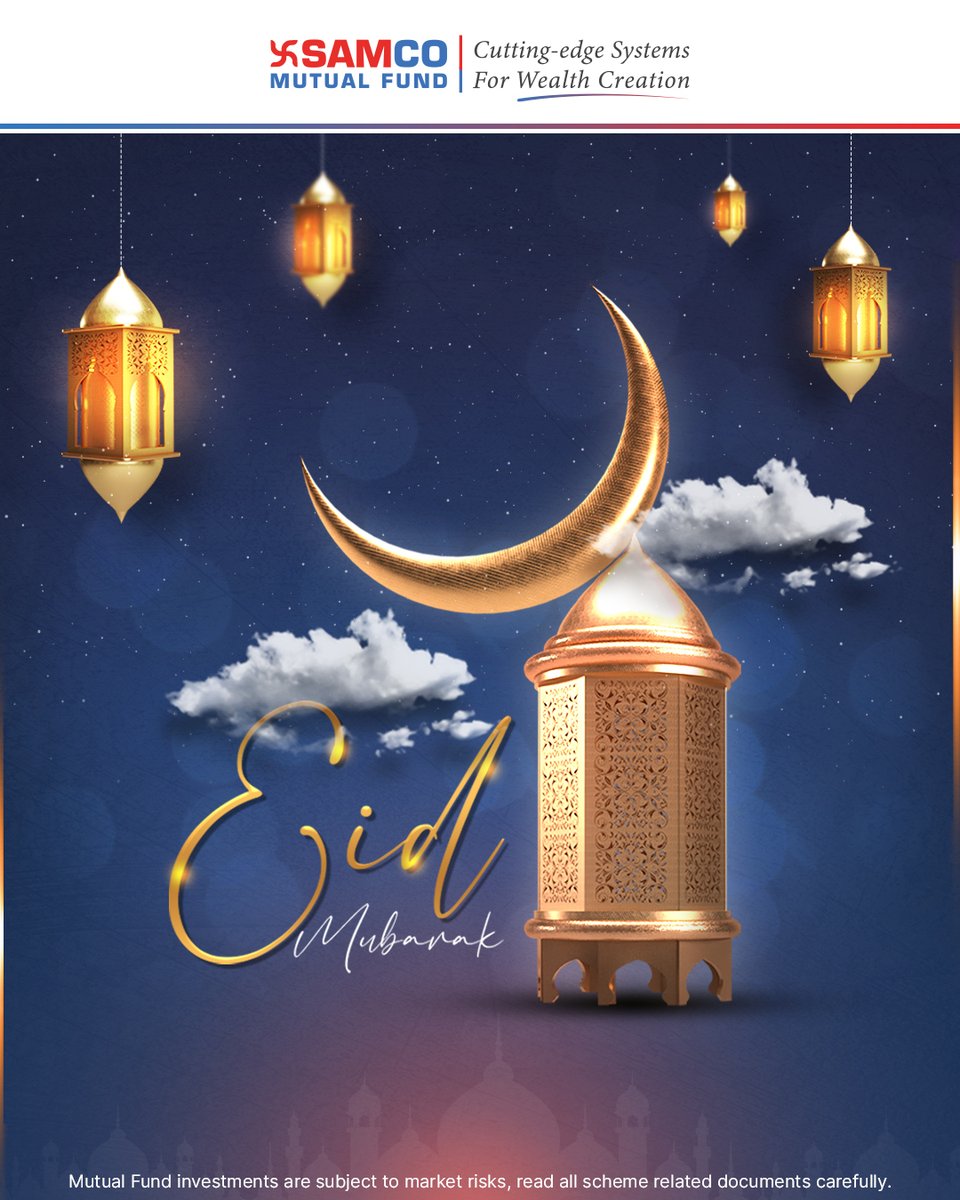Samcomutualfund's tweet image. ✨ May the spirit of Eid fill your days with gratitude, your home with joy, and your heart with peace.

Eid Mubarak 🌙

#SamcoMutualFund #GrowWithSamco #EidMubarak