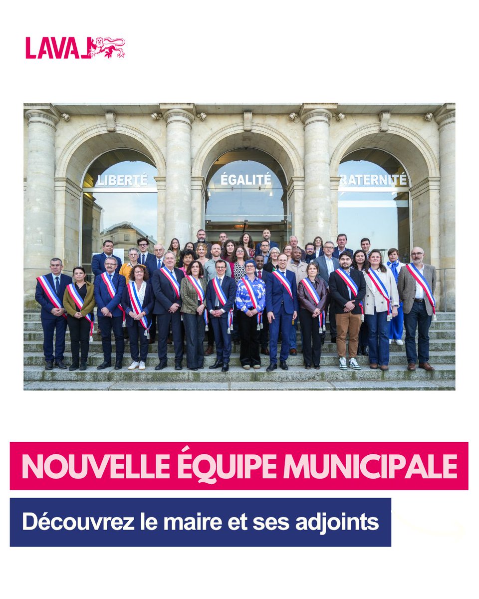 Laval_la_Ville's tweet photo. [CONSEIL MUNICIPAL] Réuni ce vendredi 20 mars à l’Hôtel de Ville, le conseil municipal de #laval a tenu sa séance d’installation, marquant le début officiel du nouveau mandat avec l'élection du maire @FlorianBercault et de ses adjoints.
1/4 https://t.co/qbwqqTR7yz