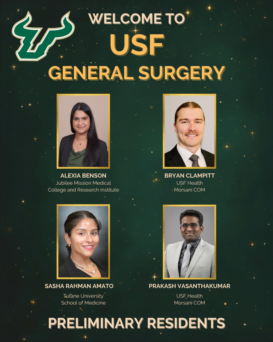 amika_moro's tweet photo. Welcome to USF general surgery 🤘🏻

#matchday2026 #match2026 #gensurg #usf https://t.co/BoaR7YM1FE