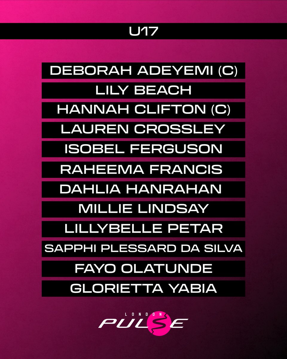 London Pulse Netball Pathway tweet media