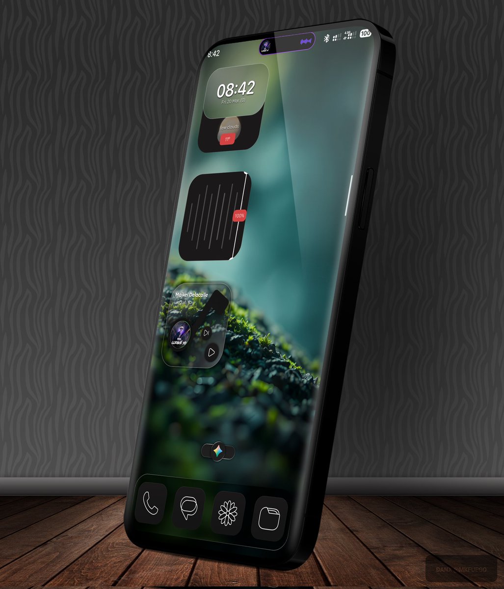 DanXKustom's tweet photo. Good Day friends
My Screenshot
@SmartLauncher
Wallpaper by me @MkFuego
Widget by me @MkFuego original design by the master @TeboulDavid1 widget player my original design
Icons #VeraOutlineWhite by @One4Studio + #IconPackStudio
Mockup by @TeboulDavid1 via #Hishoot2i
#Android https://t.co/RNh1SH7hEU