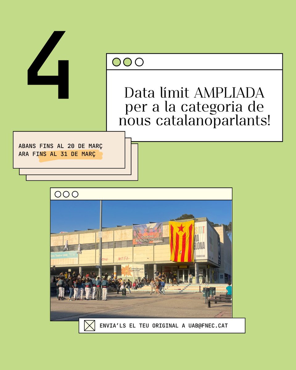 Federació Nacional d'Estudiants de Catalunya UAB tweet media