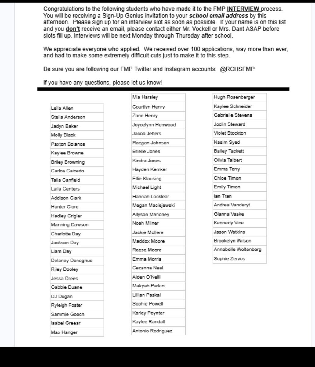 RCHS FMP tweet media