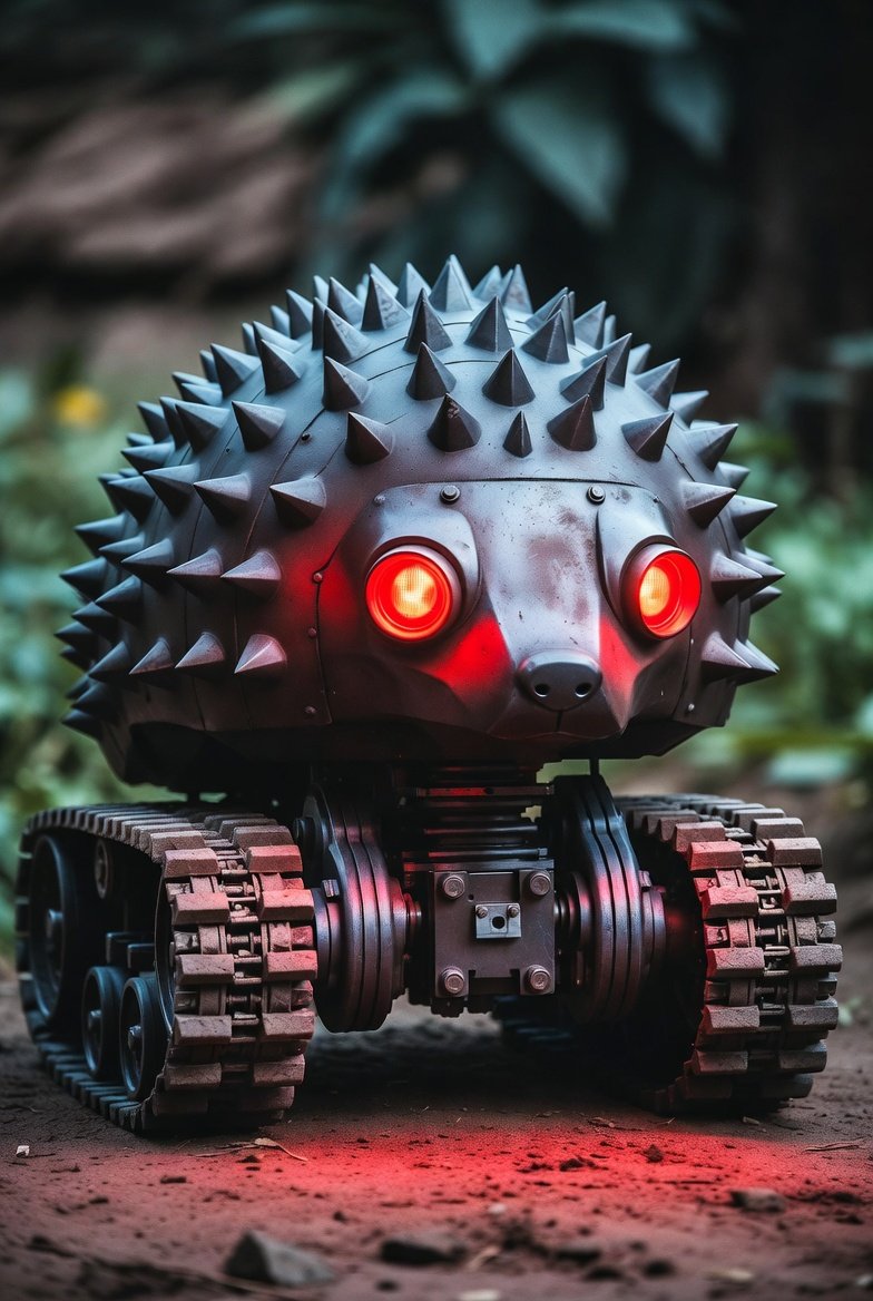 RoboticMechanic's tweet image. The reason @HamsHamhock no longer exists is I made this, he tried to mate with it, and it exploded.

Little pieces of both of them spread out over a quarter mile.

#HedgehogsOfX #RobotRP #HedgehogsOfTwitter