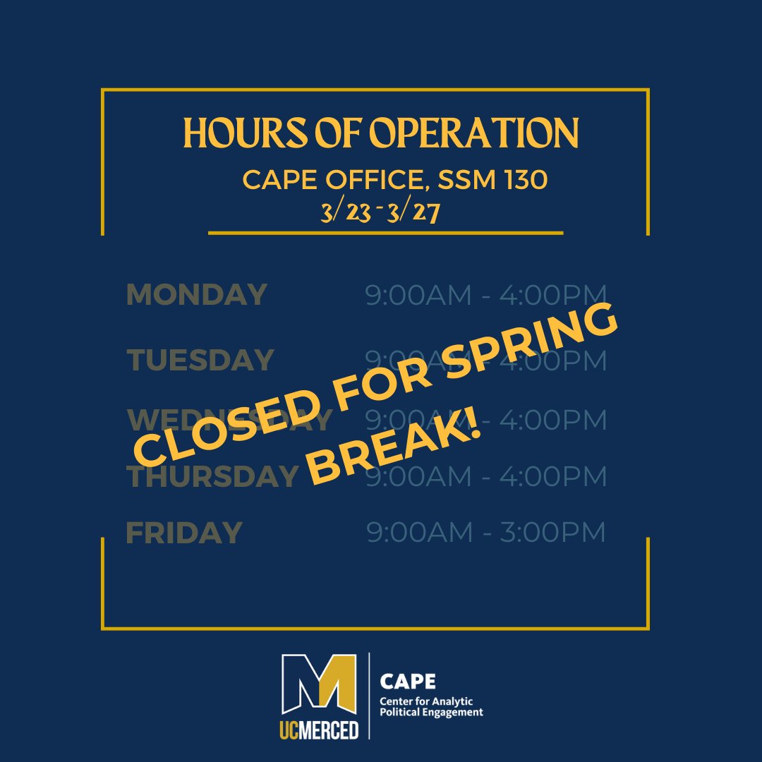 CAPE at UC Merced tweet media