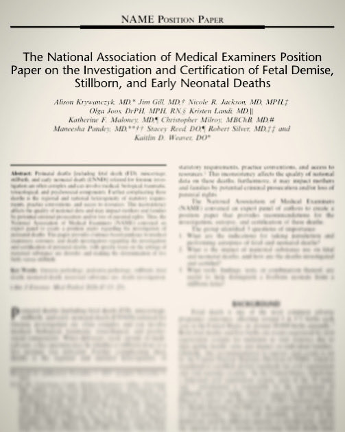 NicoleJacksonMD's tweet photo. For #ForensicsFriday, I share this recently published @theNAME1966 position paper I was honored to help write. Special attention given to the topics of 1) determining a live versus stillbirth and 2) maternal substance use disorder.
Read more in the current issue of @AJFMP https://t.co/WiOQPyOwKx