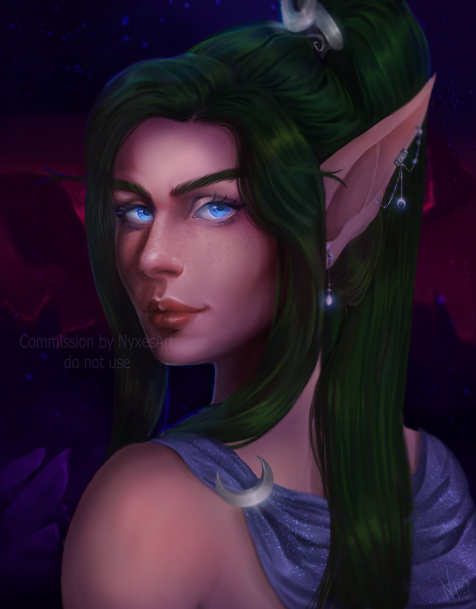 NyxesArt's tweet photo. Half-Elf for one of my lovelies. https://t.co/huSmLLhqcT