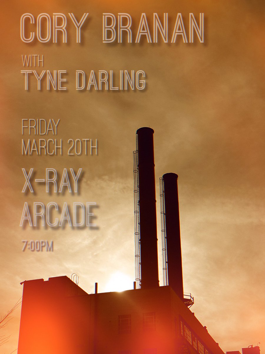 tynedarling's tweet photo. Hey, hey. It’s Friday, and I’ll be playing a set tonight (Friday, 3/20) in support of Cory Branan at X-Ray Arcade (5036 S. Packard Ave. - Cudahy, WI). Doors at 7pm; music at 8pm. Tickets and information in the link, in the comments. Stoked. 

https://t.co/vobzTHoqf7 https://t.co/3I7reRd0dK