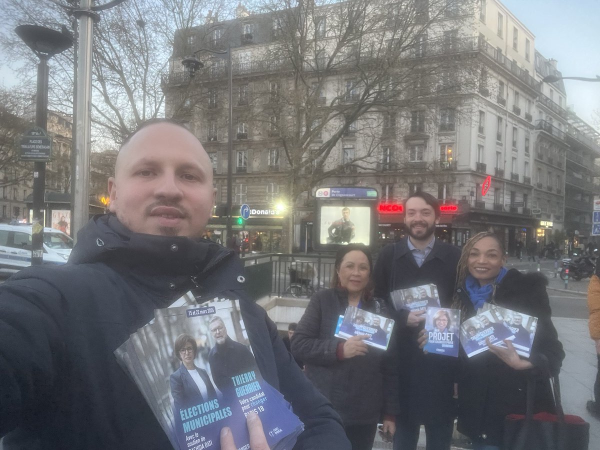 Ensemble au cœur du terrain pour cette dernière journée. L équipe de <a href="/ThierryGuerrier/">Thierry Guerrier</a> et <a href="/datirachida/">Rachida Dati ن</a> <a href="/PourDati2026/">Dati 2026</a> mobilisée pour #changerparis dimanche votons pour le changement pour PARIS BEAU,SÛRE,PROPRE,HARMONIEUX! Votons pour l alternance,votons <a href="/datirachida/">Rachida Dati ن</a> <a href="/PourDati2026/">Dati 2026</a>