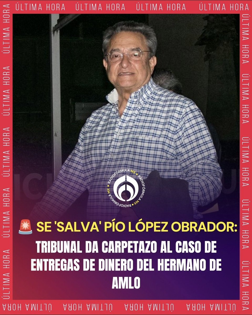 Se salvó el raterazo de Pío 
Ésto gracias a que Morena Corrupta se apoderó de la SCJN y los magistrados patito obviamente están a favor de todos las ratas morenarcas 

Se chingó la justicia para los morenarcos, mientras exista Morena Corrupta nadie de ellos pisará la cárcel.