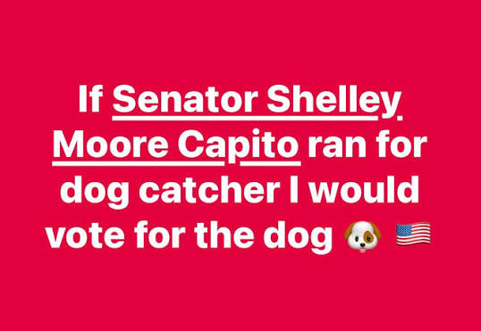 After listening to another press conference of <a href="/SenCapito/">Shelley Moore Capito</a> licking Trump's boots, I'm sure glad I moved back to Maryland where I'm represented by <a href="/ChrisVanHollen/">Senator Chris Van Hollen</a> &amp; <a href="/Sen_Alsobrooks/">Senator Angela Alsobrooks</a>