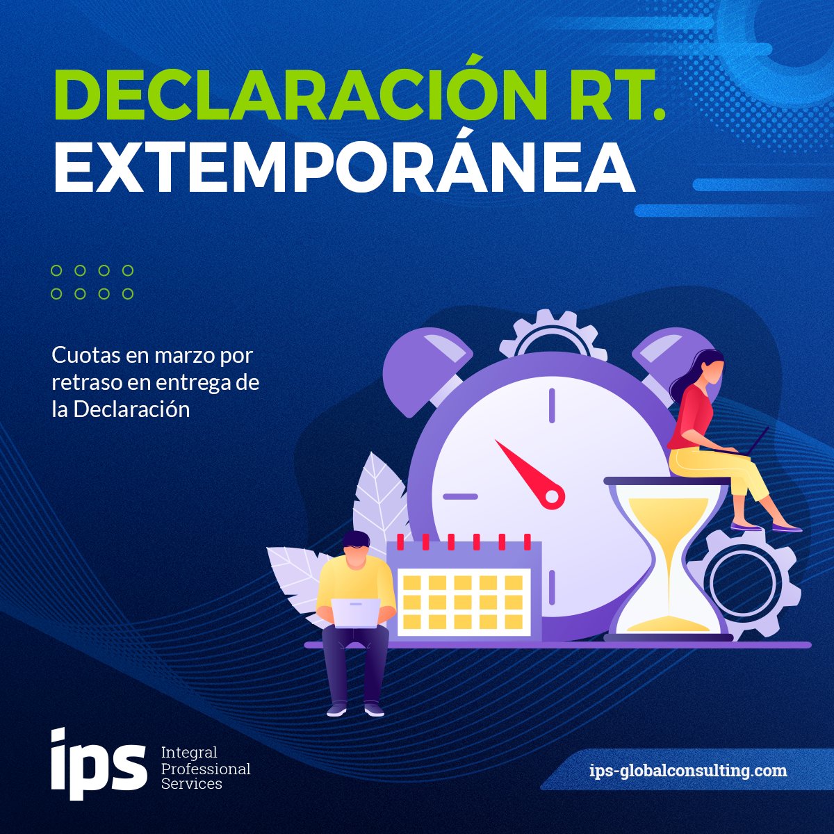 IPSCONSULTORES's tweet photo. Cuotas en marzo por retraso en entrega de la Declaración
Infórmate 👉 https://t.co/2rv7Nx3tuw https://t.co/tGsnZHdKrJ