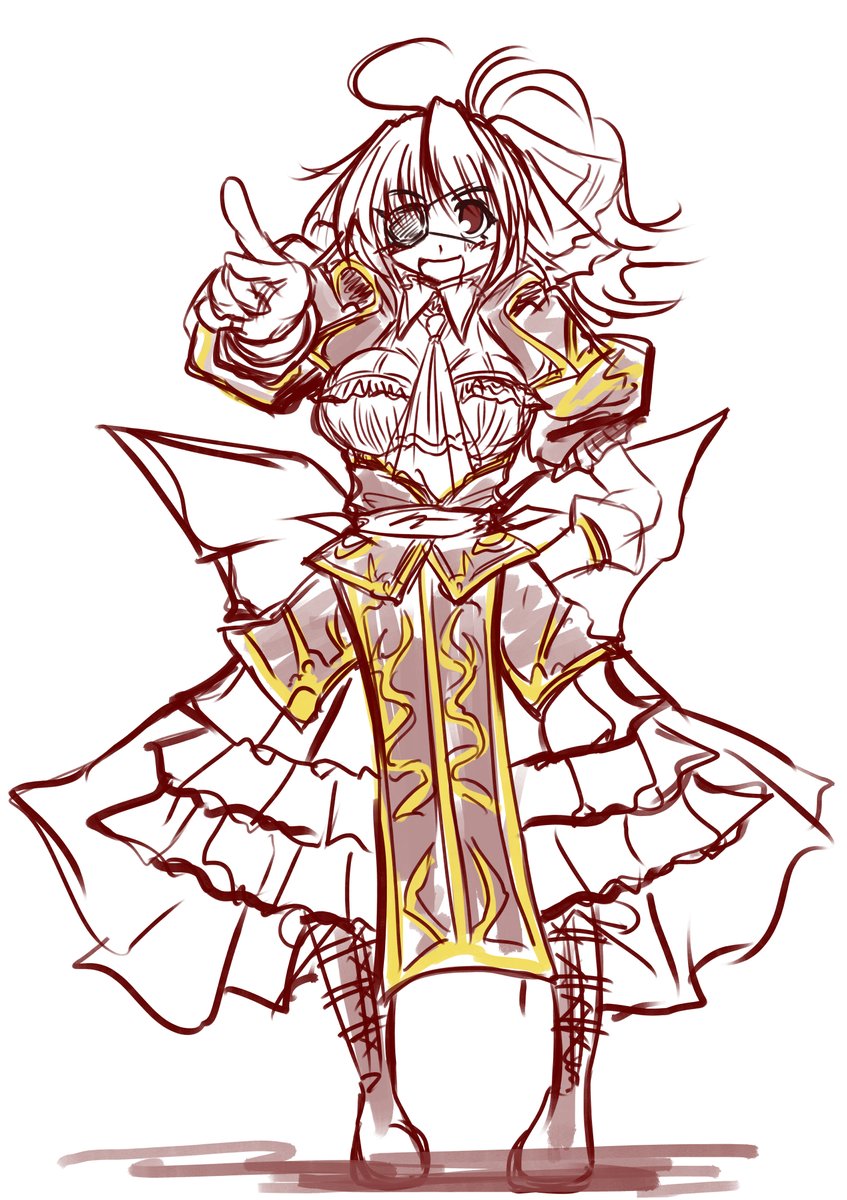 今夜のラクガキは四女しるびゃ。
それと4姉妹を合わせて‥‥小さい順に並べ見たいになった 