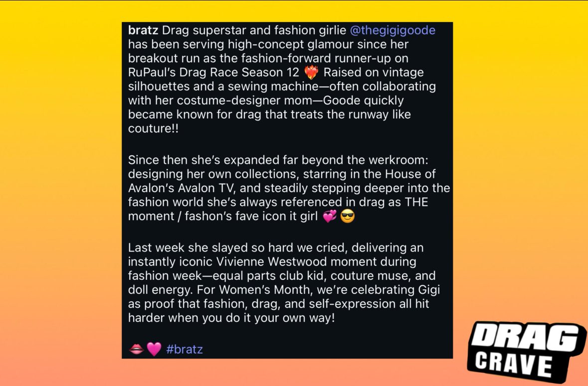 Drag Crave tweet media