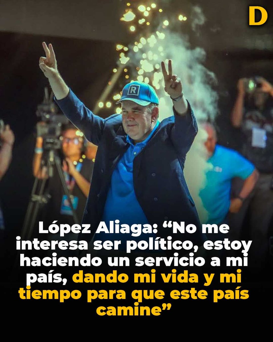 Rafael López Aliaga:
 “No me interesa ser político, estoy haciendo un servicio a mi país, dando mi vida y mi tiempo para que este país camine”
#UnicaOpcion 🩵