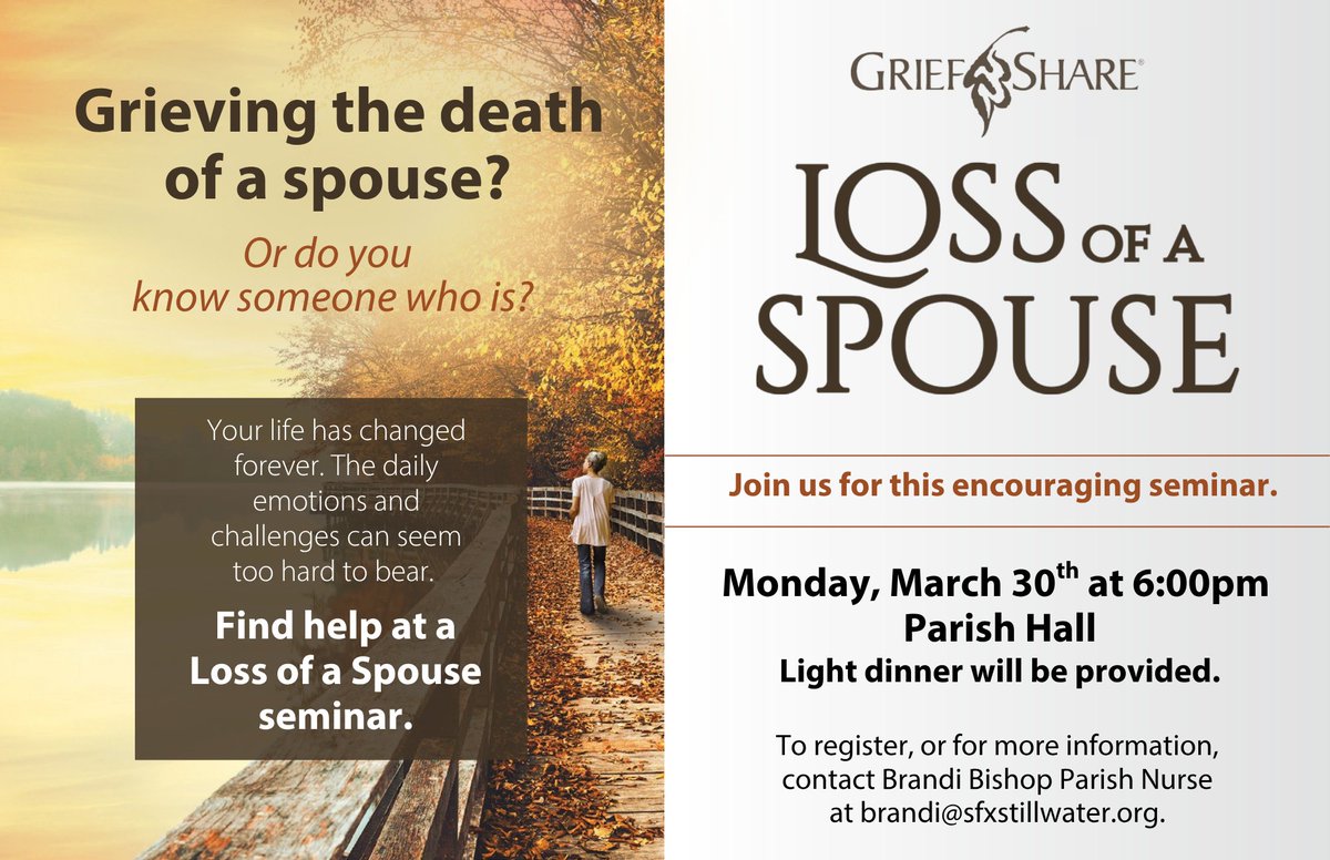 In seasons of loss, God meets us with comfort through community. If you or someone you know is grieving the loss of a spouse, we invite you to this meaningful and encouraging evening.