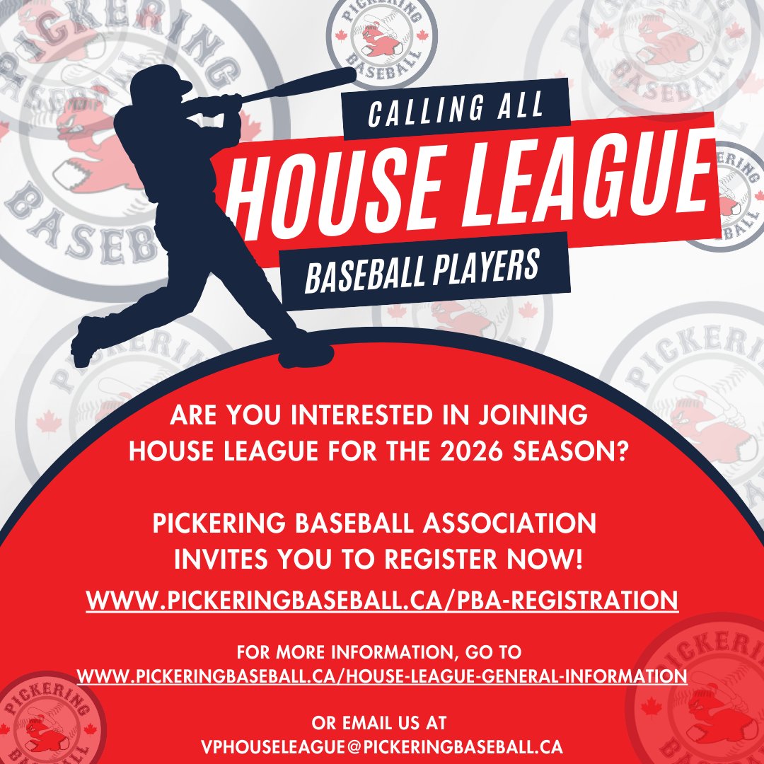 Pickering Baseball Association tweet media
