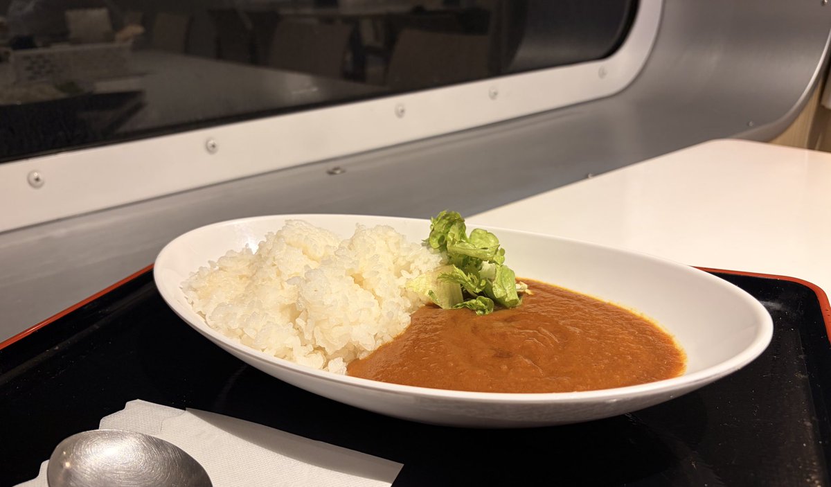 真っ暗で海何も見えない船の食堂......
どうしても食べたかった醍醐カレー🍛